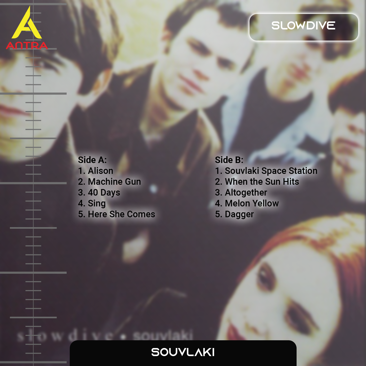 Slowdive Cassette Tape Collection – Retro Hand-Recorded Shoegaze Mixtapes for Collectors & Dream Pop Lovers