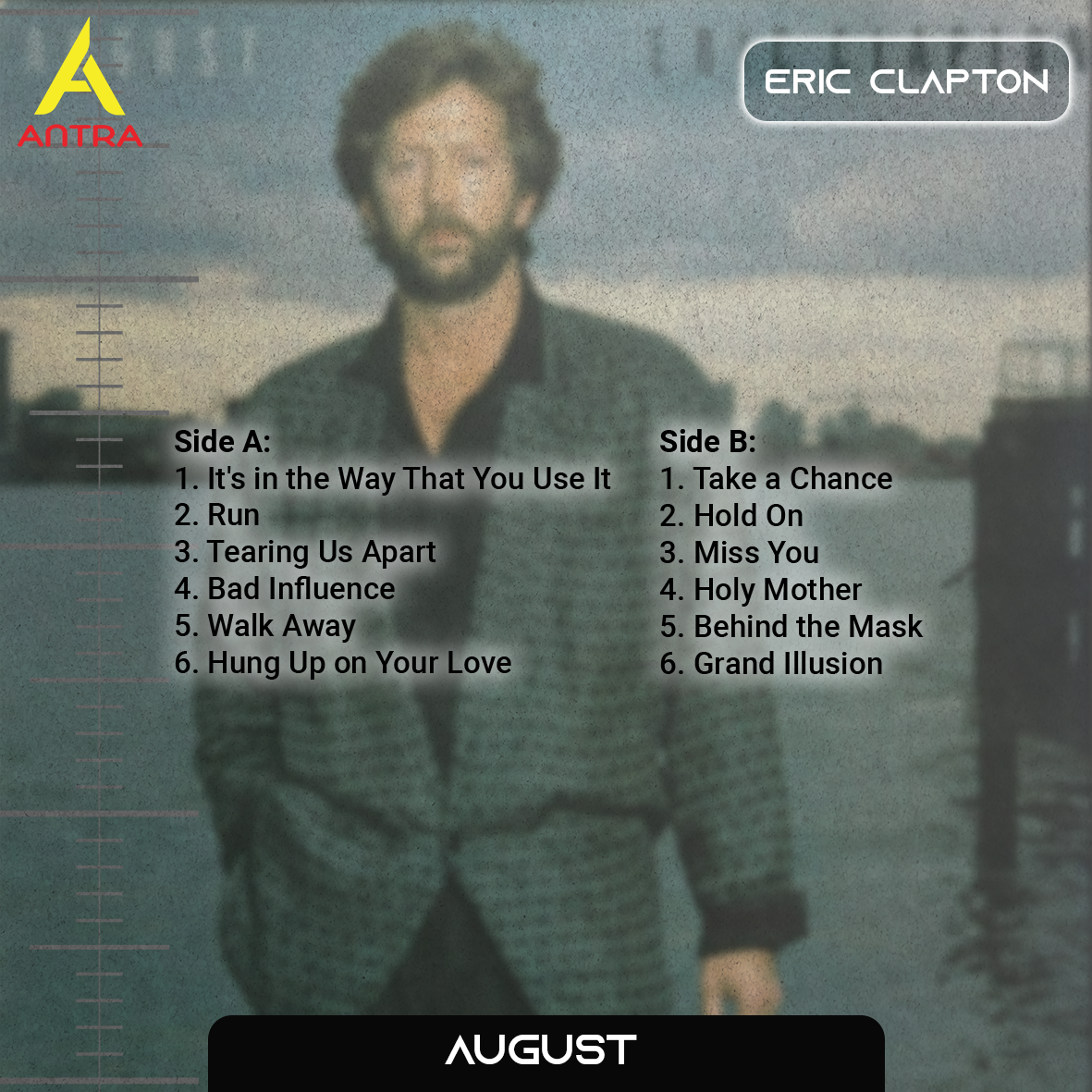 Eric Clapton Cassette Collection – Unplugged, Pilgrim, August & Self-Titled Album – Blues Rock & Classic Rock Tapes
