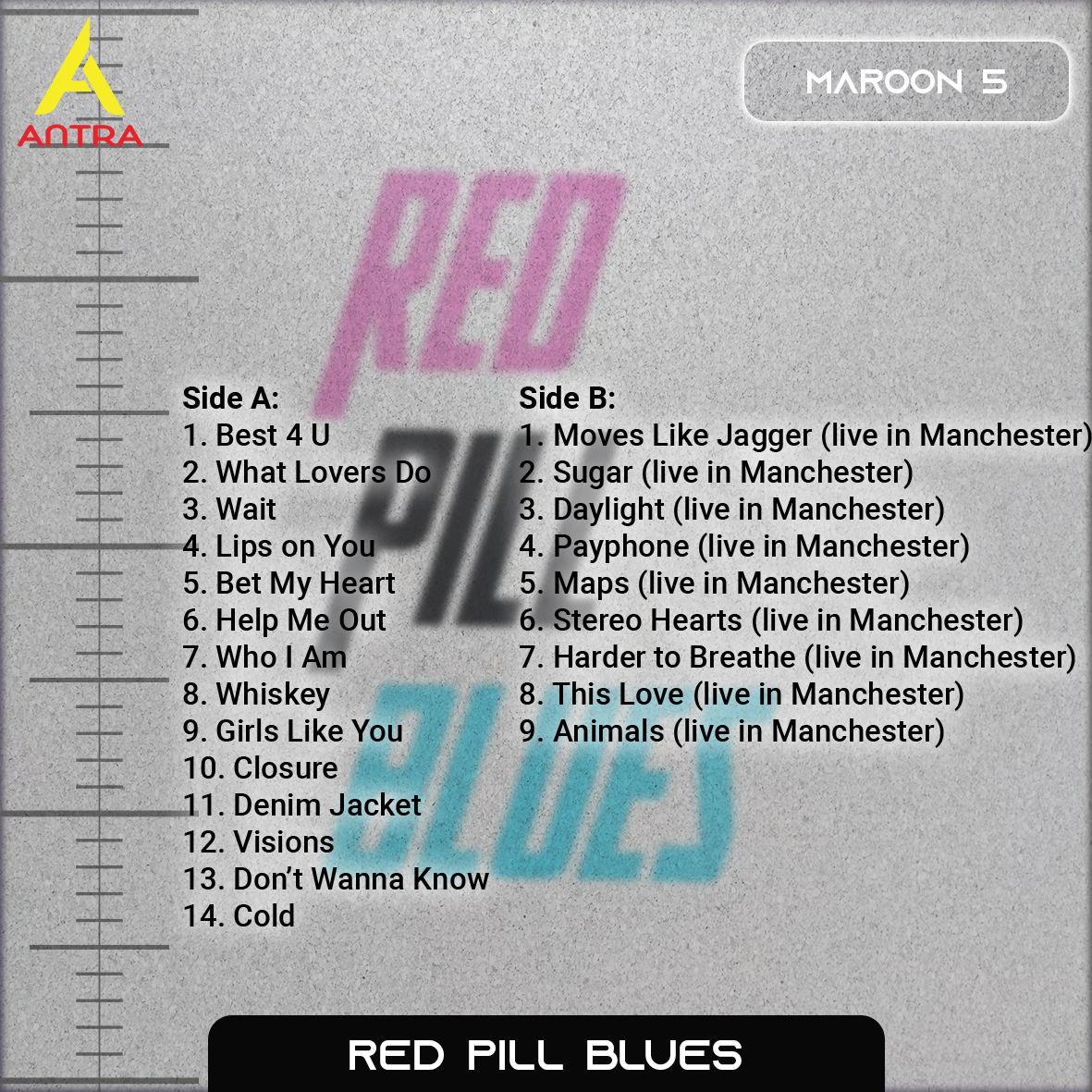 Maroon 5 Cassette Tapes – V, Red Pill Blues, Jordi & JORDI (Deluxe Butterfly Edition)