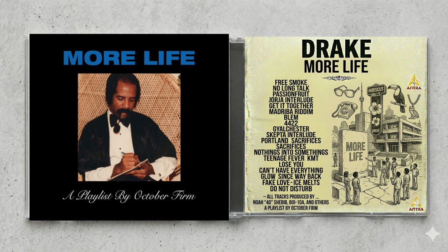 Drake – More Life Fan-Made CD Edition | Playlist Project Collector’s CD | Custom Hip-Hop Release