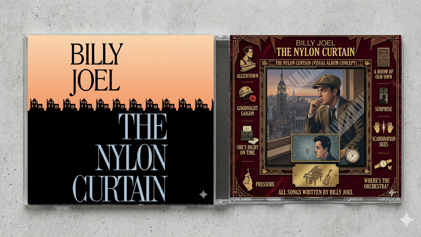 Billy Joel – The Nylon Curtain | Fan-Made CD Edition | Art Rock & Concept Album Classic