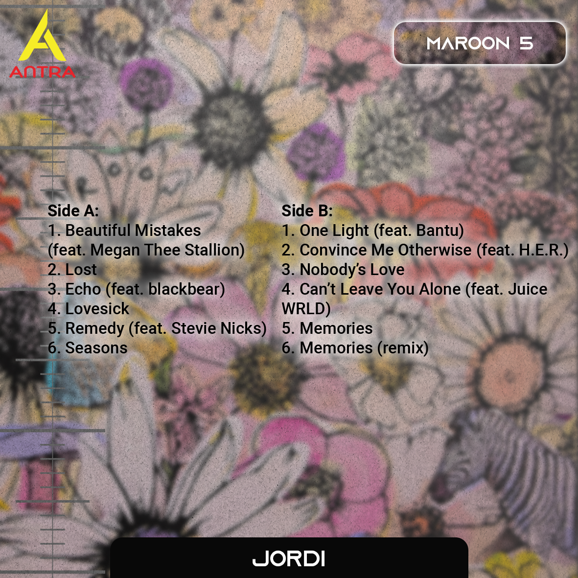 Maroon 5 Cassette Tapes – V, Red Pill Blues, Jordi & JORDI (Deluxe Butterfly Edition)