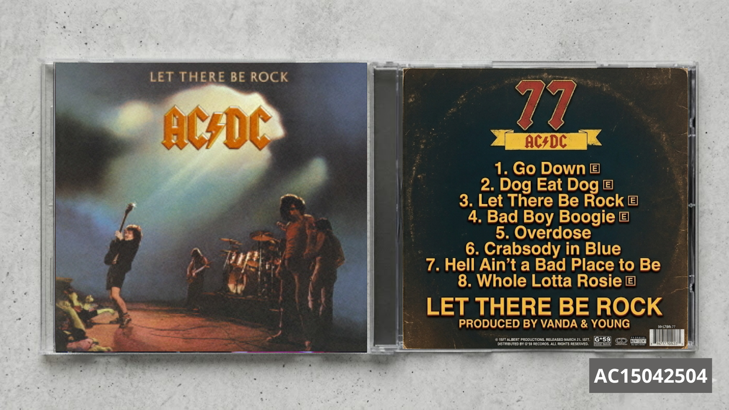 AC/DC – Let There Be Rock | Fan-Made CD Edition | Classic Rock Collectible
