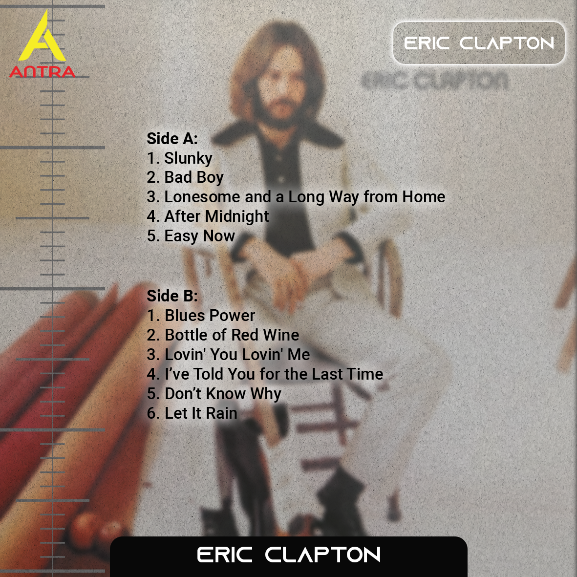 Eric Clapton Cassette Collection – Unplugged, Pilgrim, August & Self-Titled Album – Blues Rock & Classic Rock Tapes