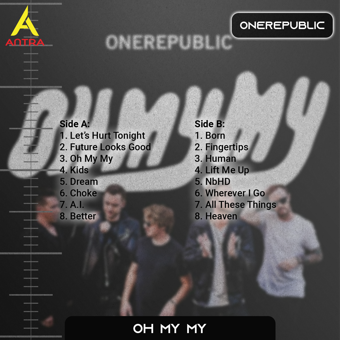 OneRepublic Cassette Tape Collection – Waking Up, Oh My My & Human – Pop Rock & Alternative Retro Tapes