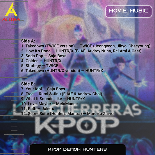 KPop Demon Hunters Cassette Tape – Retro Hand-Recorded Movie Soundtrack Collectible
