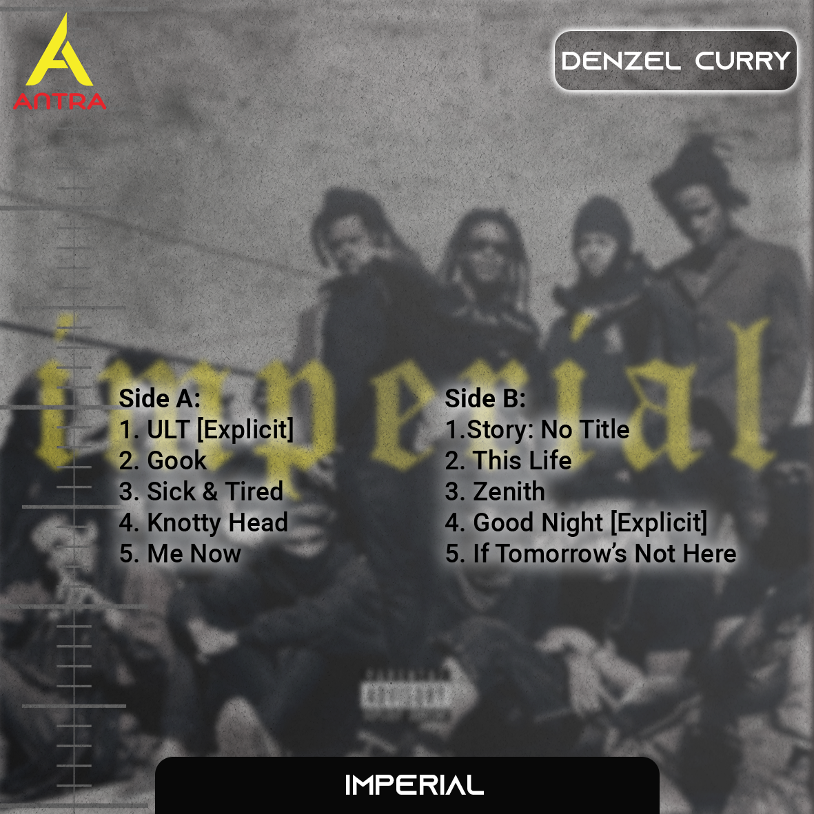 Denzel Curry Cassette Tape Collection – Melt My Eyez See Your Future, ZUU, Imperial & TA13OO – Hip Hop & Rap Set