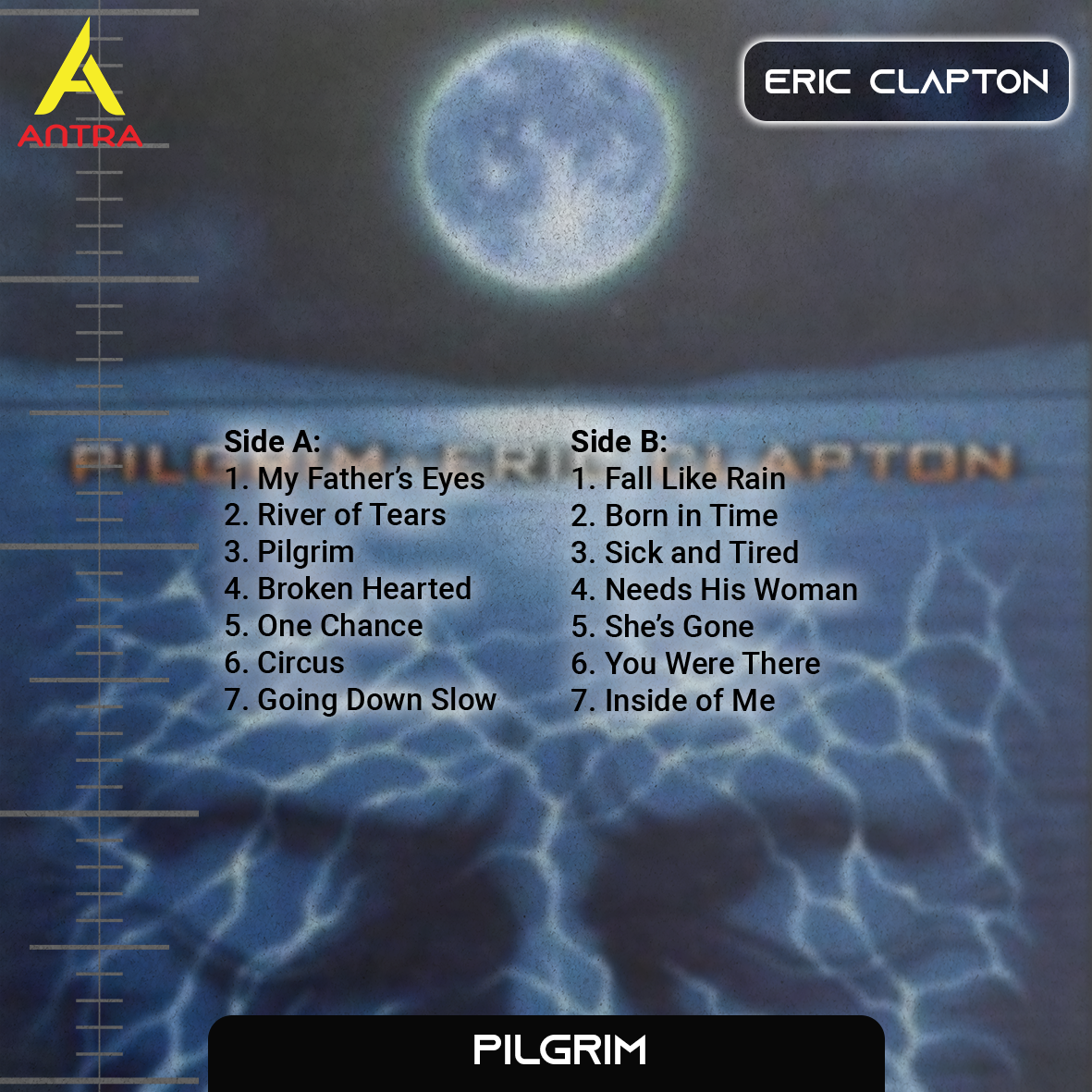 Eric Clapton Cassette Collection – Unplugged, Pilgrim, August & Self-Titled Album – Blues Rock & Classic Rock Tapes