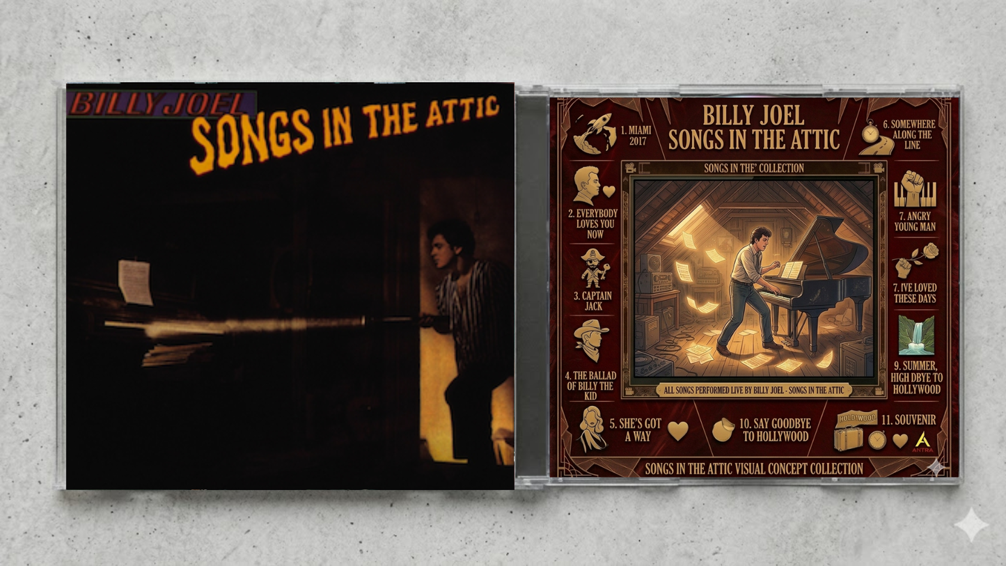 Billy Joel – Songs in the Attic | Fan-Made CD Edition | Live Album Collector’s Classic