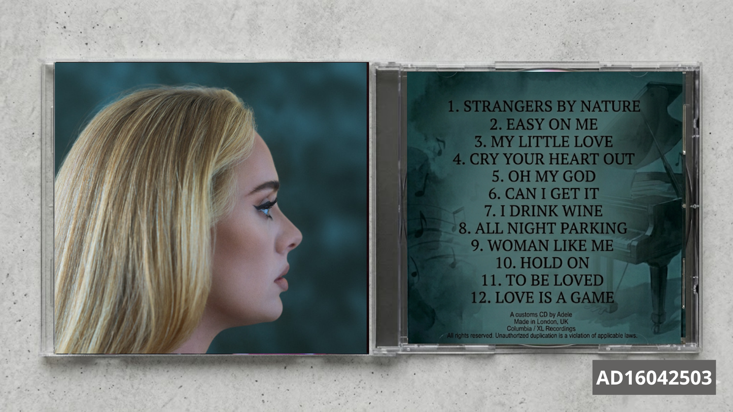 Adele – 30 FanMade CD | Soul Pop Contemporary | Custom Collectible Disc | Emotional Music Gift