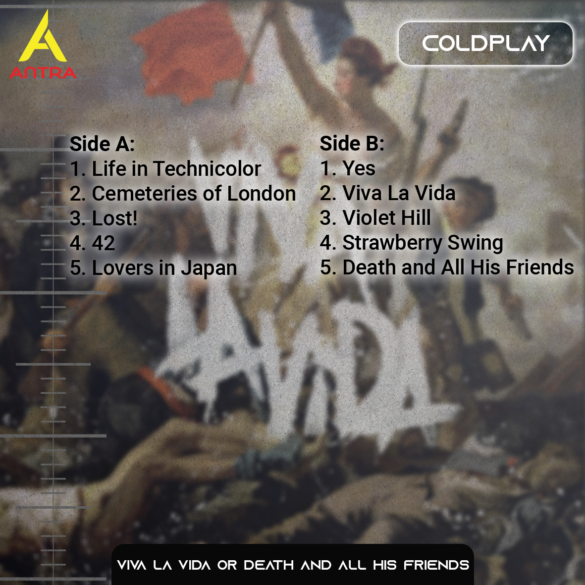 Coldplay Cassette Tape Collection – Music of the Spheres, Viva La Vida, Parachutes & Everyday Life – Alternative Rock Mixtape Set