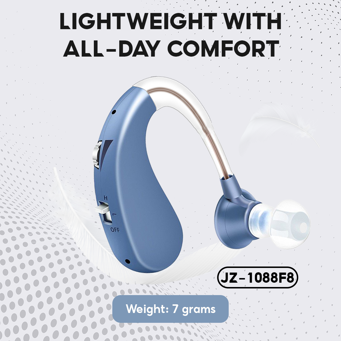 TJZJY 1088F8 Rechargeable Wireless Hearing Aid Headphones For The Elderly, Clear Sound, No Noise, Easy To Use, 12 Month Warranty