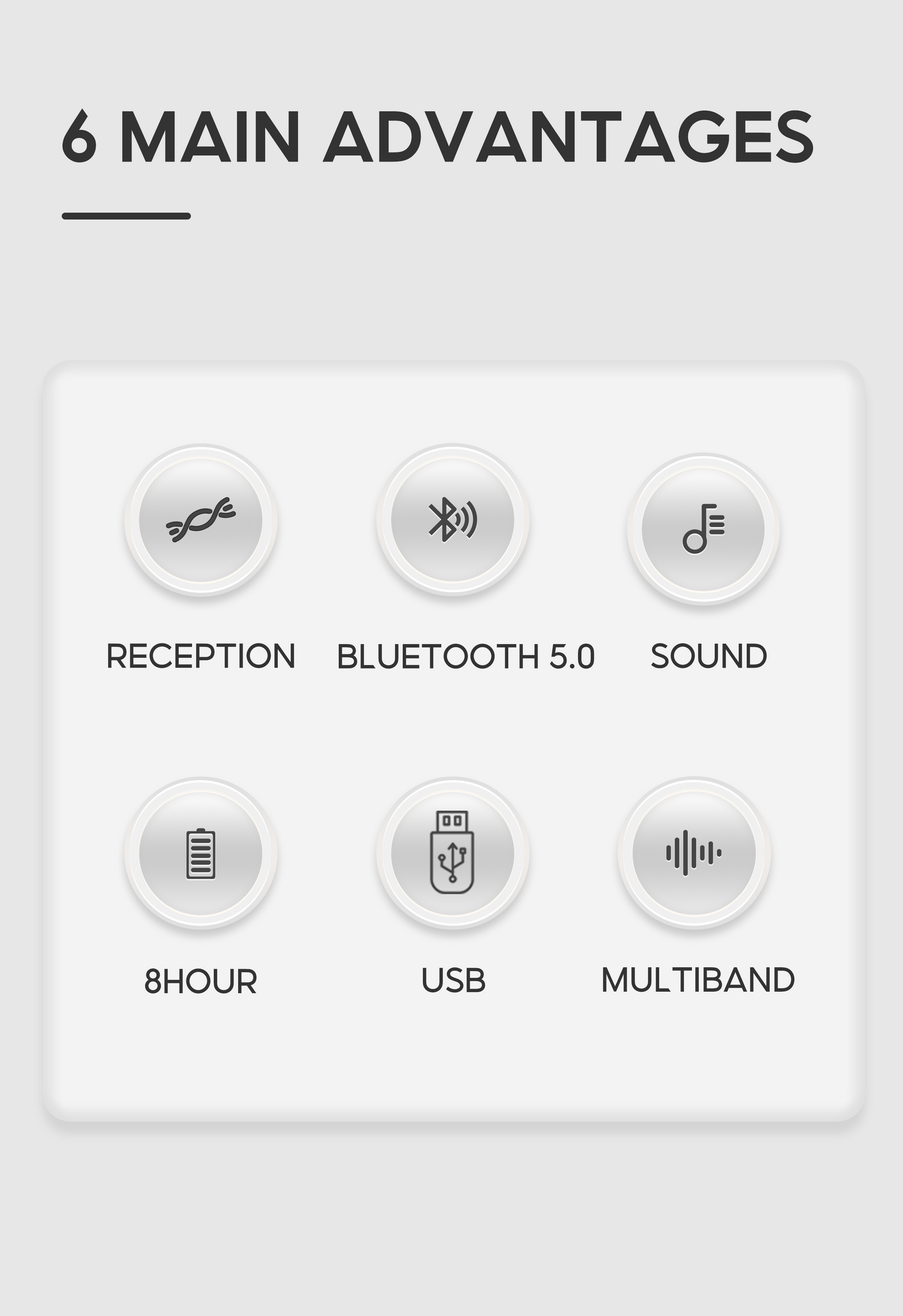 Multi-Band Radio FP-722S | AM FM SW, Bluetooth, Solar Powered & Free USB and Free Shipping
