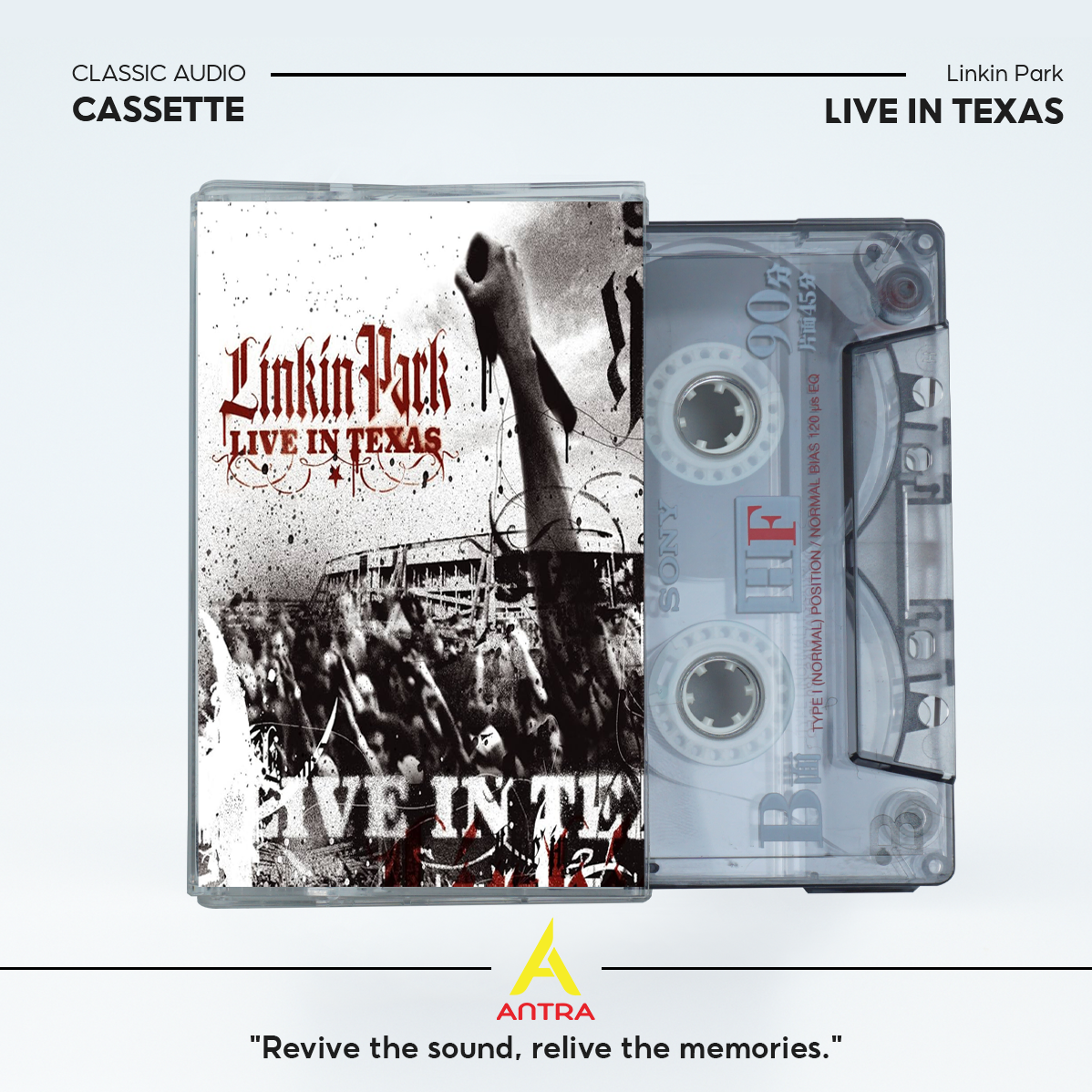 Linkin Park Vintage Cassette Set – The Hunting Party, One More Light, Live in Texas, Road to Revolution, Almost Acoustic Christmas – Collectible Mixtape for Fans