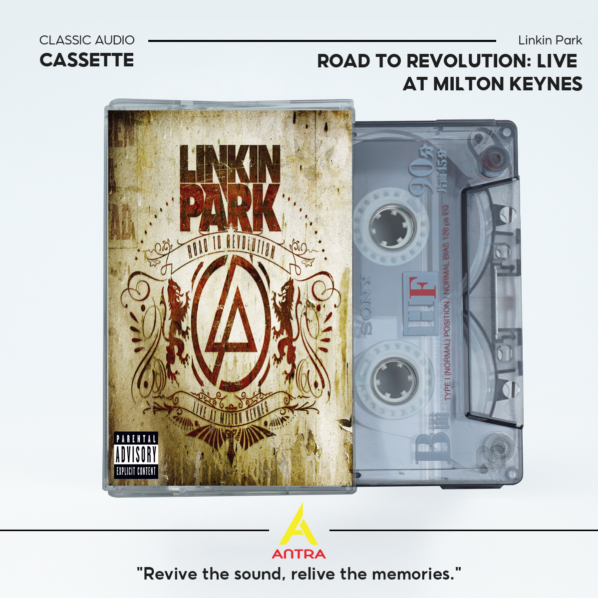 Linkin Park Vintage Cassette Set – The Hunting Party, One More Light, Live in Texas, Road to Revolution, Almost Acoustic Christmas – Collectible Mixtape for Fans