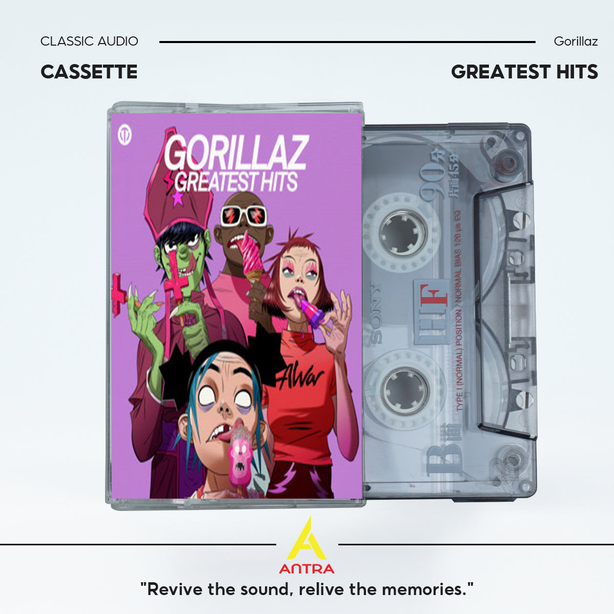 Gorillaz Cassette Collection – Animated Icons in Analog