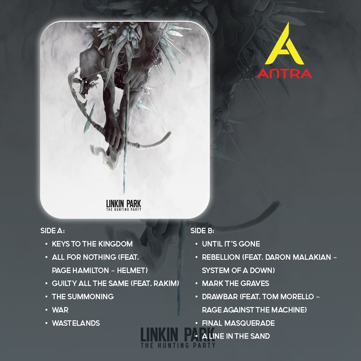 Linkin Park Vintage Cassette Set – The Hunting Party, One More Light, Live in Texas, Road to Revolution, Almost Acoustic Christmas – Collectible Mixtape for Fans