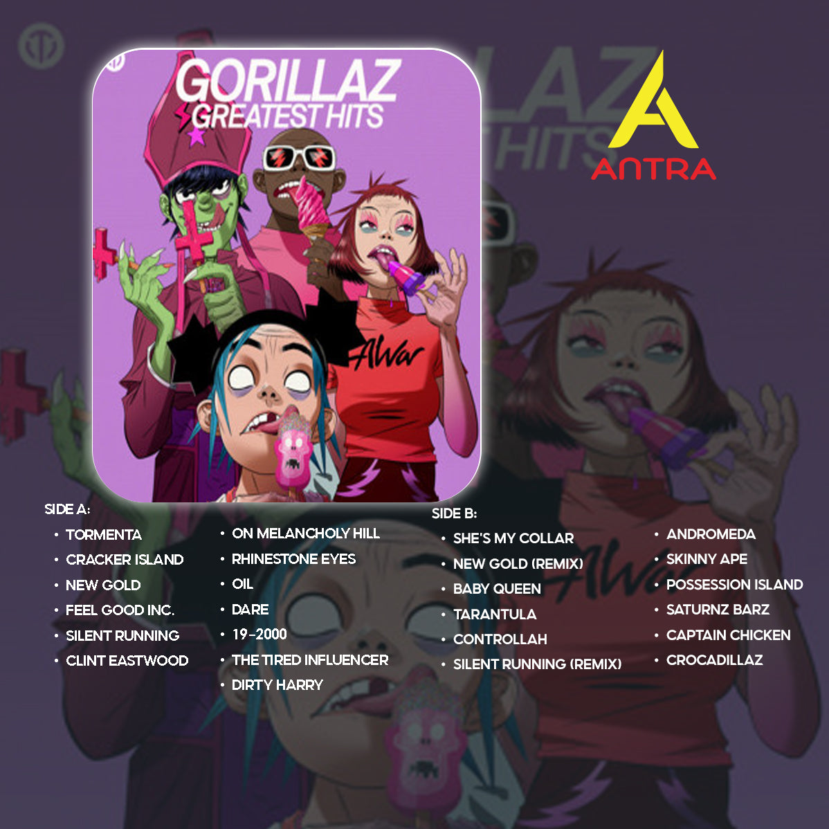 Gorillaz Cassette Collection – Animated Icons in Analog