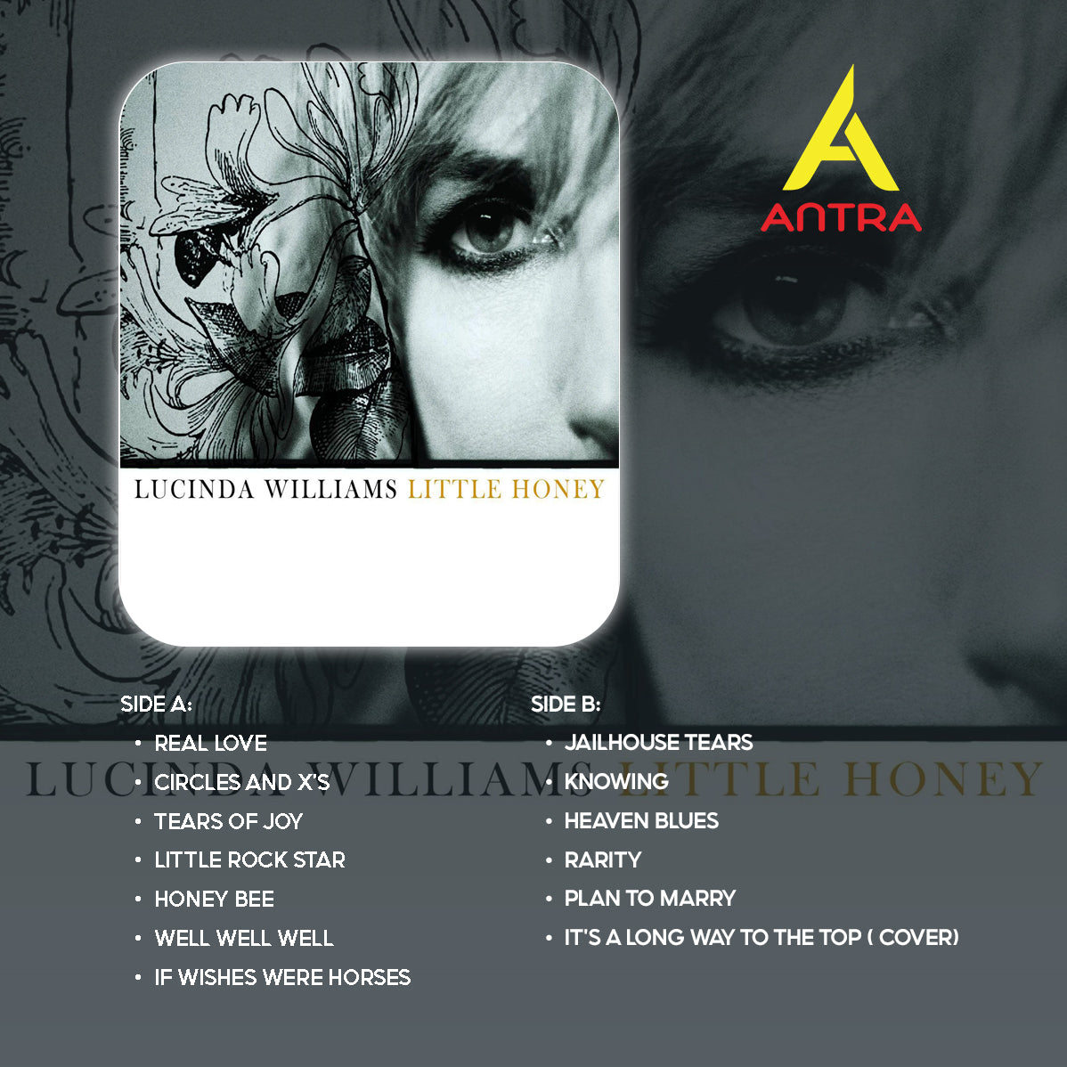 Lucinda Williams Cassette Tape Collection – The Ghosts of Highway 20, West, Little Honey & More – Americana Folk Rock Classics