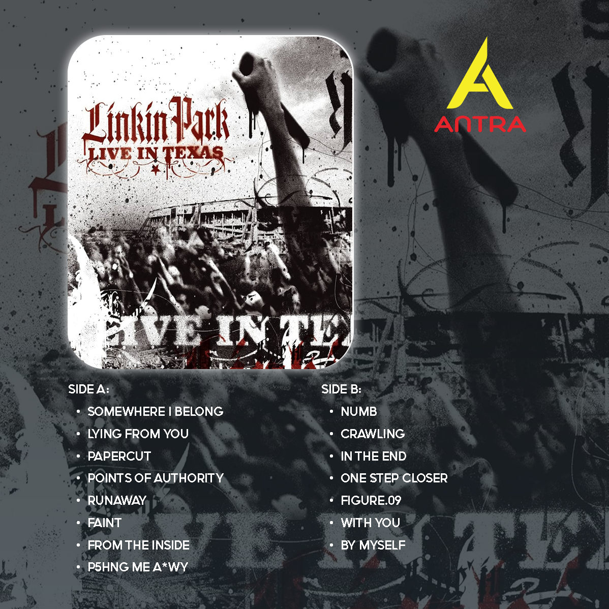 Linkin Park Vintage Cassette Set – The Hunting Party, One More Light, Live in Texas, Road to Revolution, Almost Acoustic Christmas – Collectible Mixtape for Fans