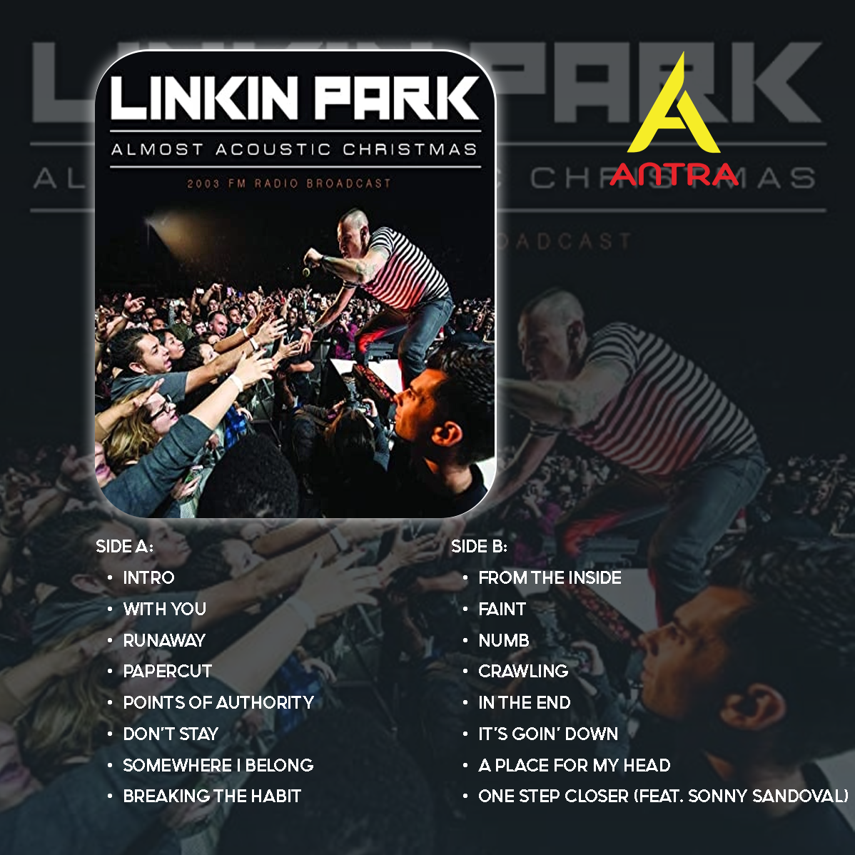 Linkin Park Vintage Cassette Set – The Hunting Party, One More Light, Live in Texas, Road to Revolution, Almost Acoustic Christmas – Collectible Mixtape for Fans