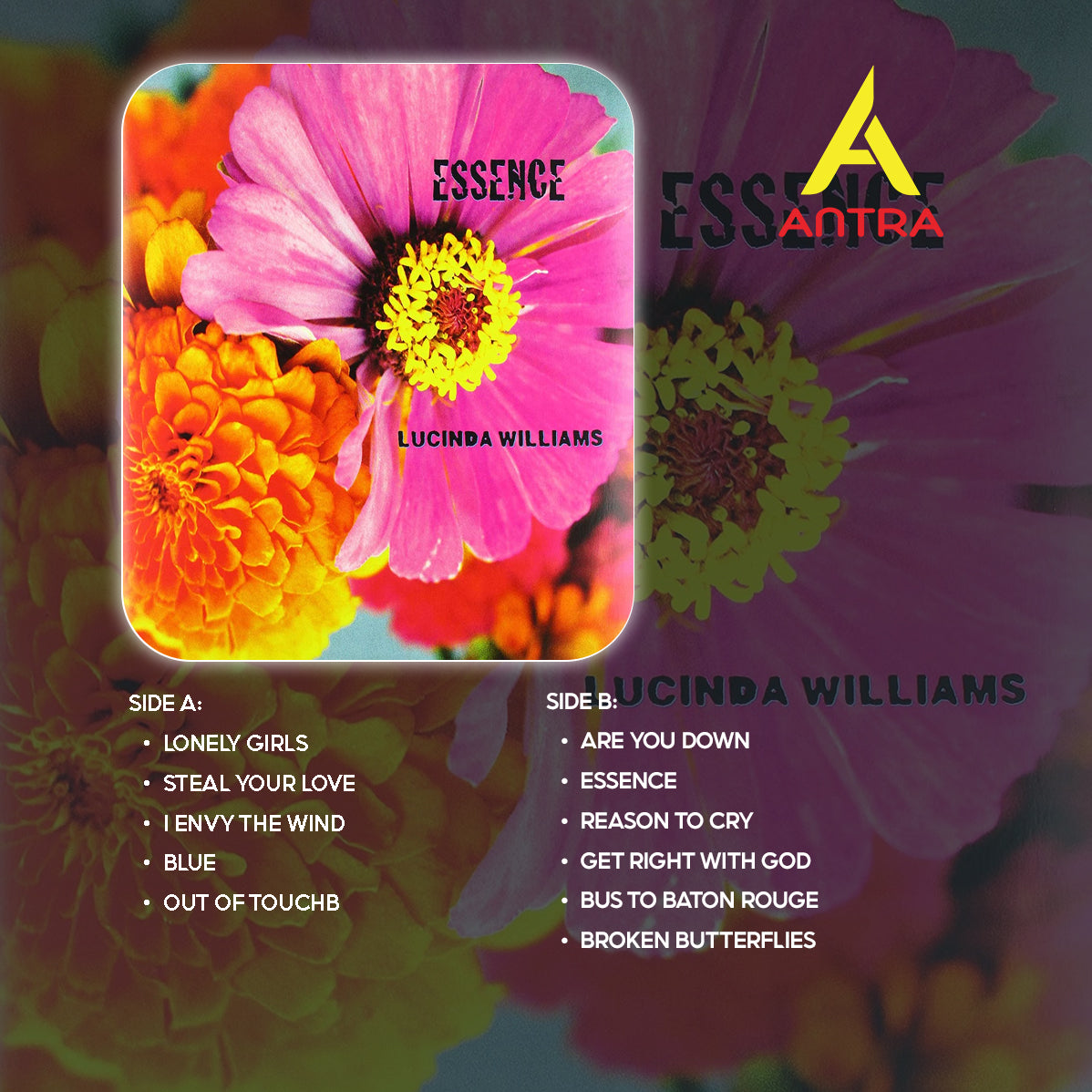 Lucinda Williams Cassette Tape Collection – Car Wheels on a Gravel Road, Essence, West & More – Country Folk Rock Classics