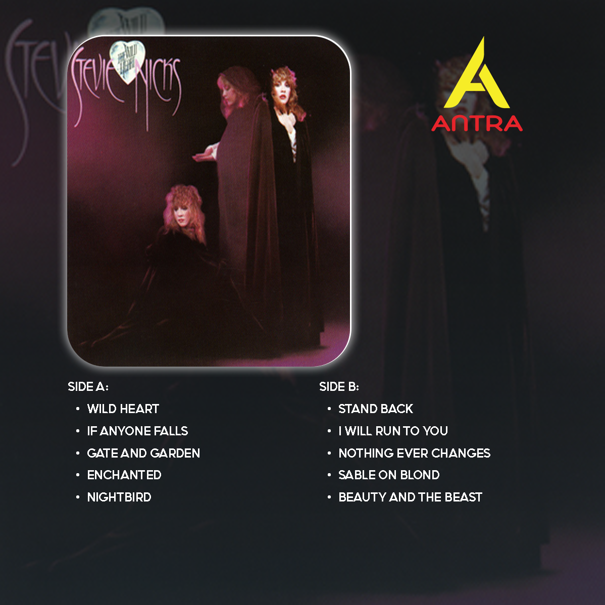 Stevie Nicks Cassette Collection – Iconic Solo Works & Live Performance Magic