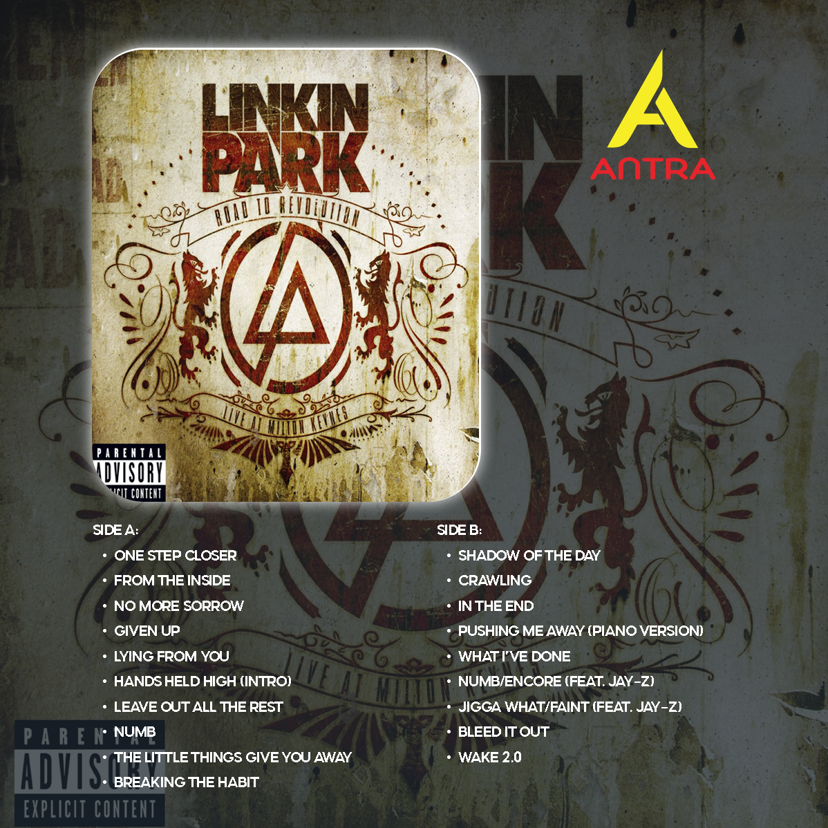 Linkin Park Vintage Cassette Set – The Hunting Party, One More Light, Live in Texas, Road to Revolution, Almost Acoustic Christmas – Collectible Mixtape for Fans