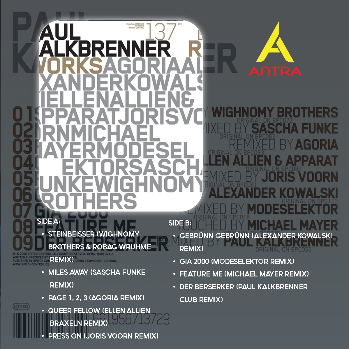 Paul Kalkbrenner Cassette Tape Collection – Berlin Calling, Parts of Life, 7 & Self – Techno & Electronic Music