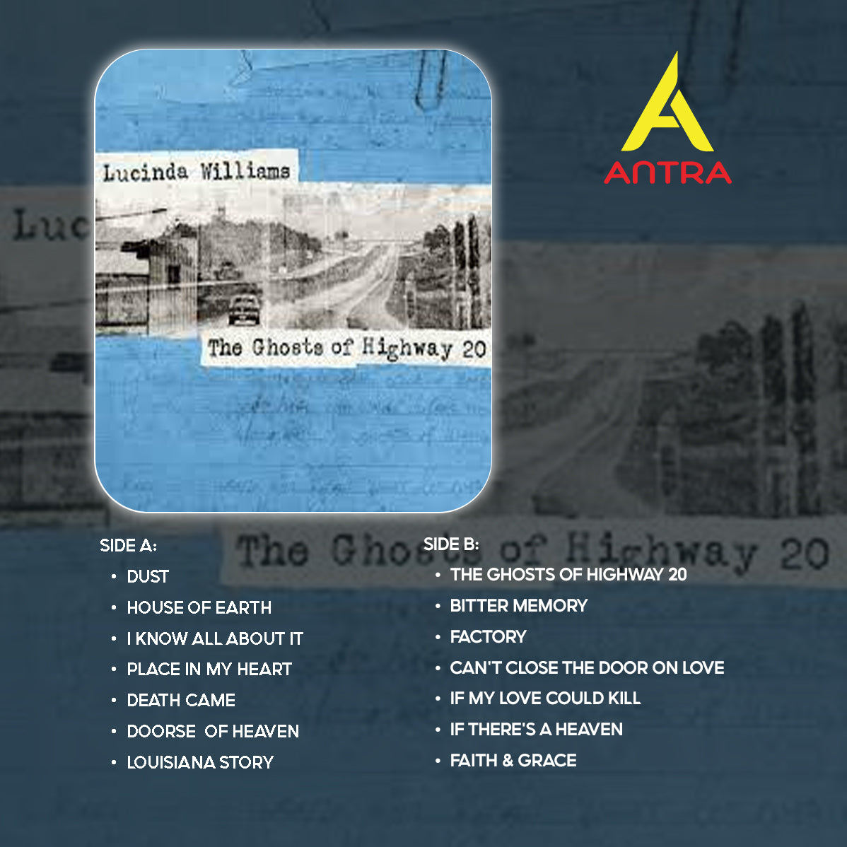 Lucinda Williams Cassette Tape Collection – The Ghosts of Highway 20, West, Little Honey & More – Americana Folk Rock Classics