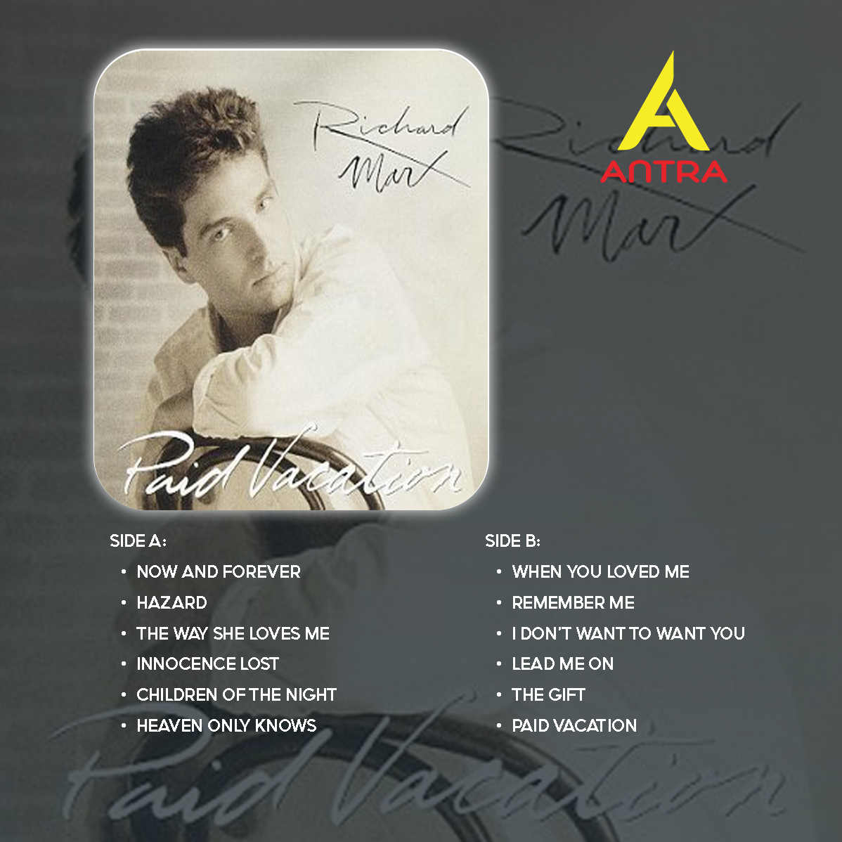 Richard Marx Cassette Collection – Timeless Love Ballads & Rock Classics