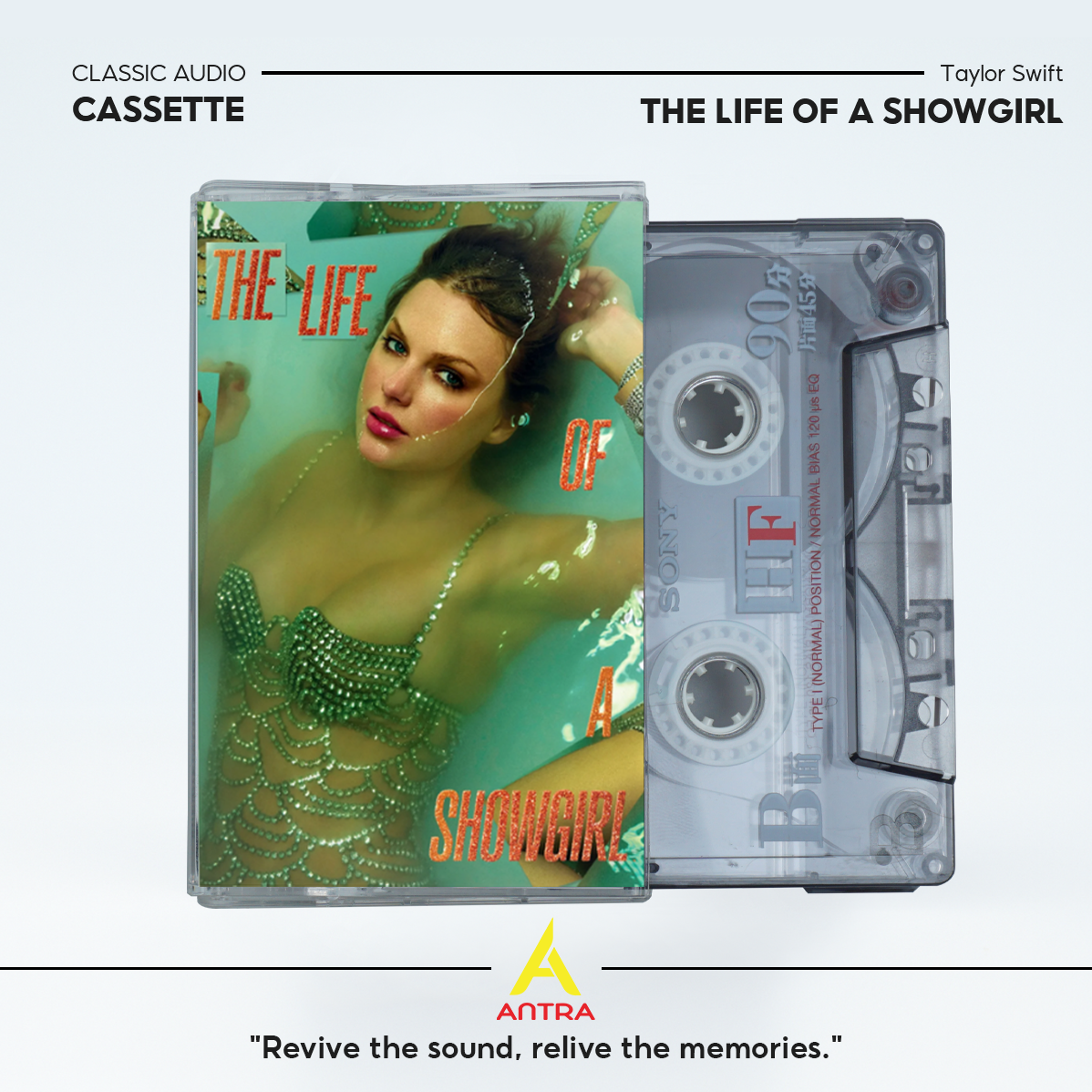 Taylor Swift Cassette Tape Fanmade - The Life of a Showgirl Cassette Tape – Hand-Recorded Retro Pop Mixtape