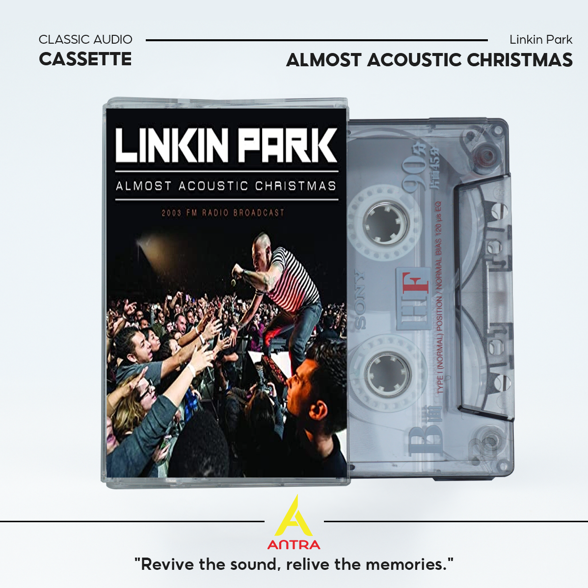 Linkin Park Vintage Cassette Set – The Hunting Party, One More Light, Live in Texas, Road to Revolution, Almost Acoustic Christmas – Collectible Mixtape for Fans