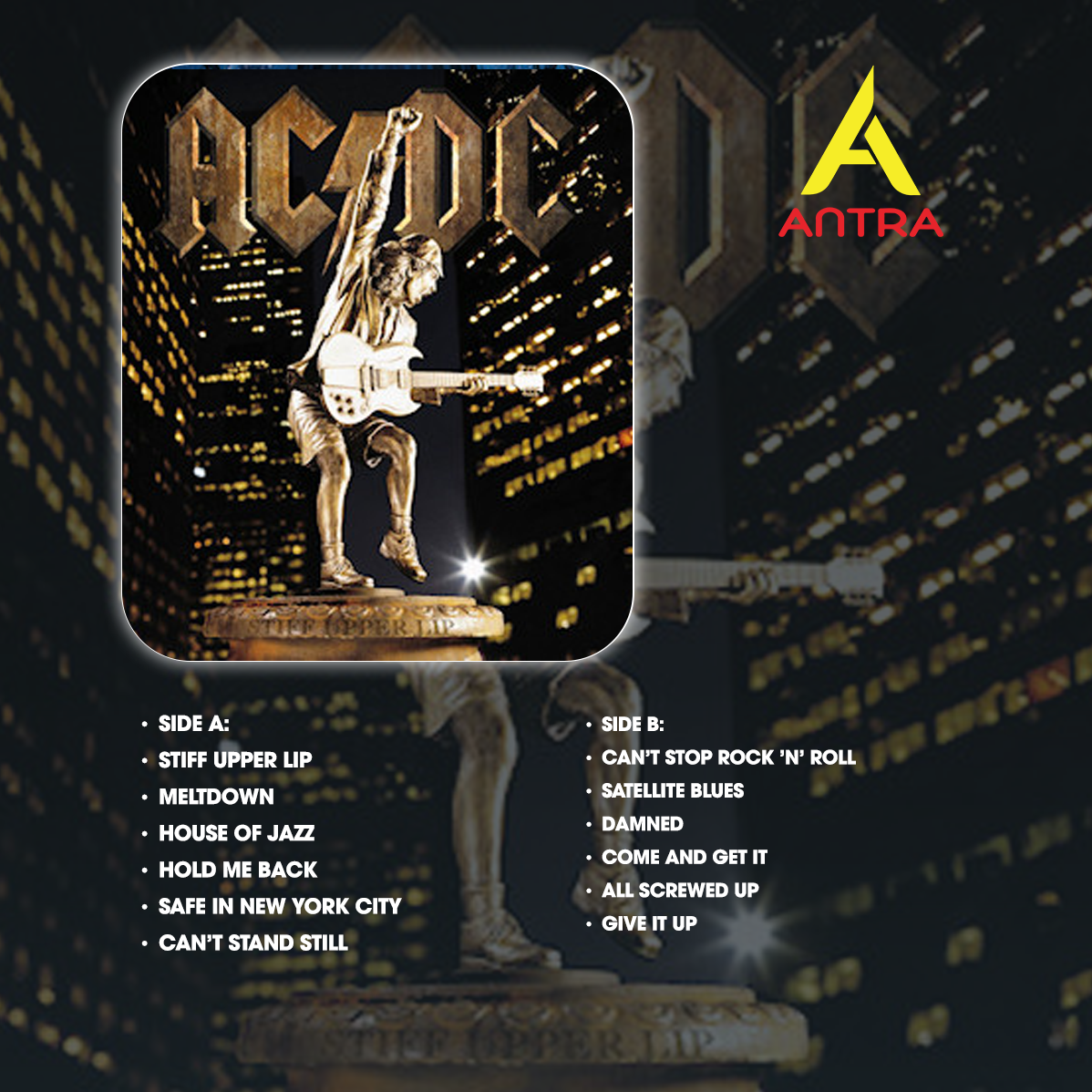AC/DC Retro Cassette Tape Collection – Hand-Recorded Hard Rock & Classic Rock Mixtape Set