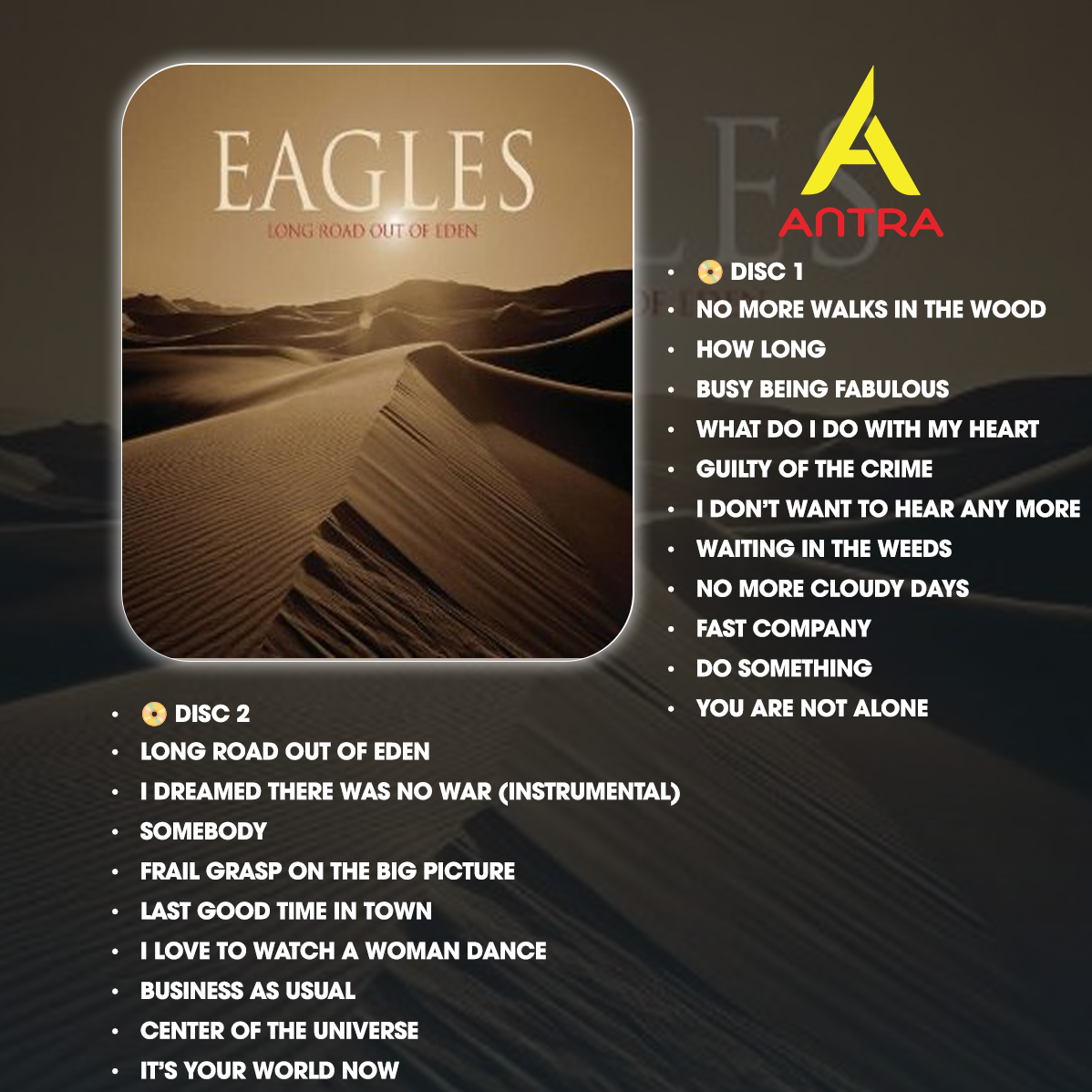 Eagles Retro Cassette Tape Collection – Hand-Recorded Classic Rock & Country Rock Mixtape Set