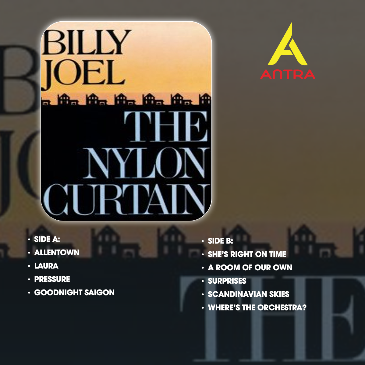 Billy Joel Retro Cassette Tape Collection – The Stranger, 52nd Street, Glass Houses, An Innocent Man, The Nylon Curtain – Vintage Mixtape for Collectors
