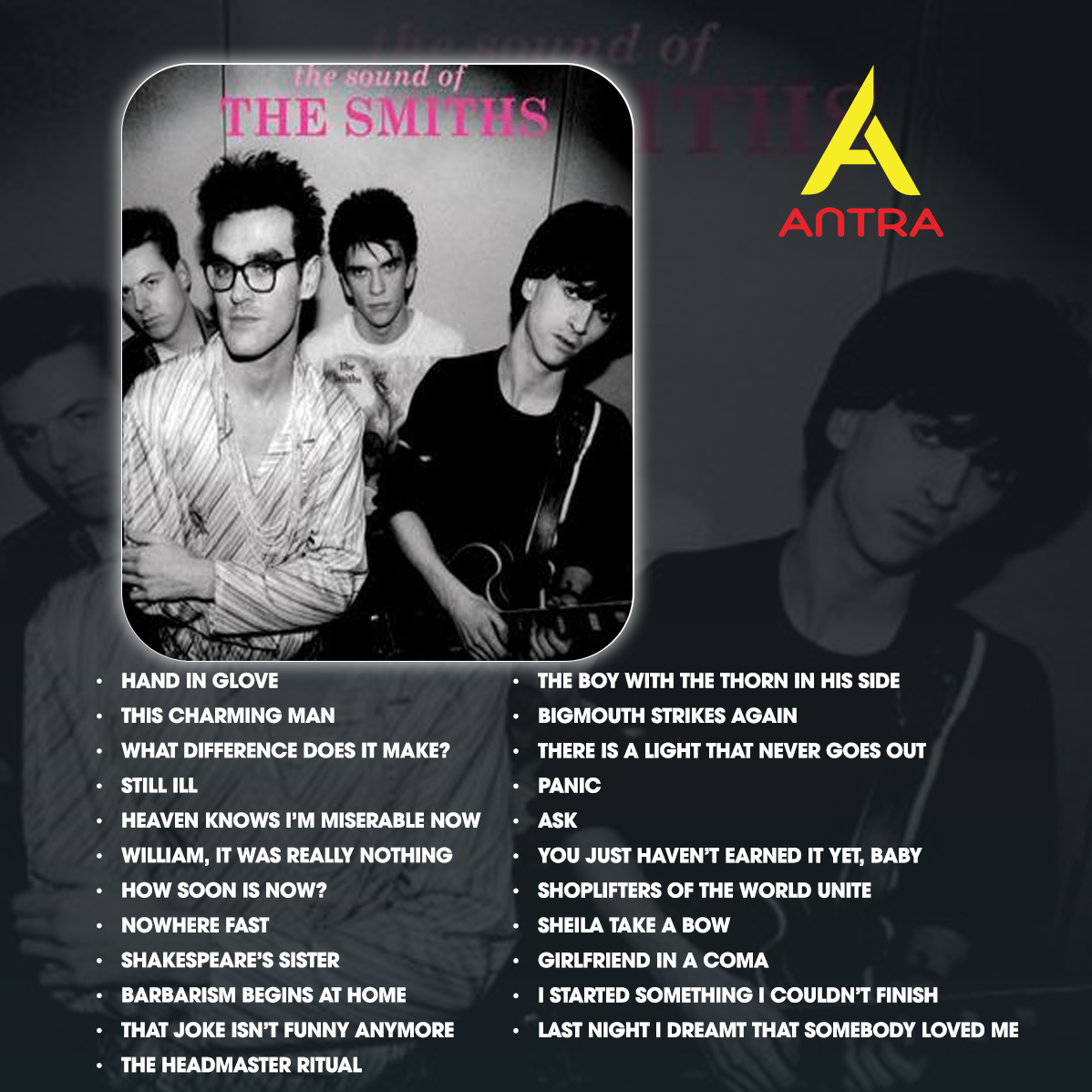 The Smiths Cassette Tape Collection – Hatful of Hollow, The Queen Is Dead, The Sound of The Smiths, Louder Than Bombs, Meat Is Murder – Vintage Indie Rock & Alternative Mixtape