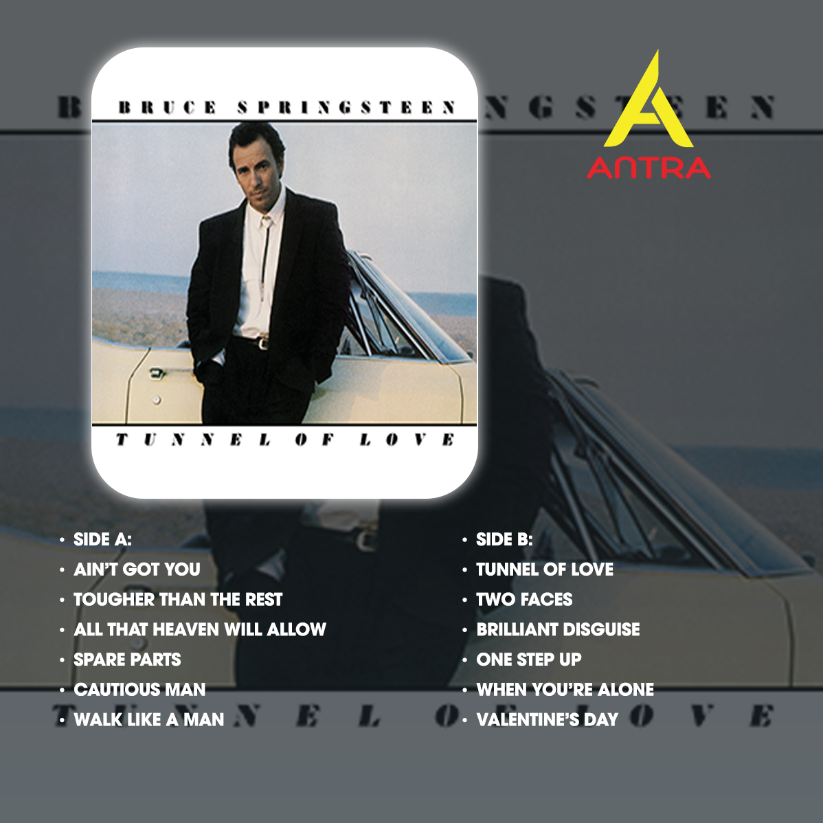 Bruce Springsteen Retro Cassette Tape Collection – Hand-Recorded Classic Rock & Heartland Rock Mixtape Set