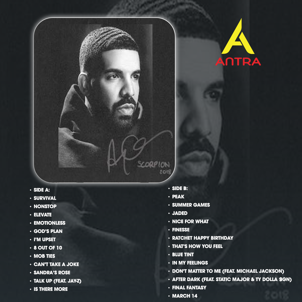 Drake Retro Cassette Tape Collection – Take Care, Nothing Was the Same, Views, Scorpion, If You’re Reading This It’s Too Late – Hip Hop & R&B Mixtape for Collectors