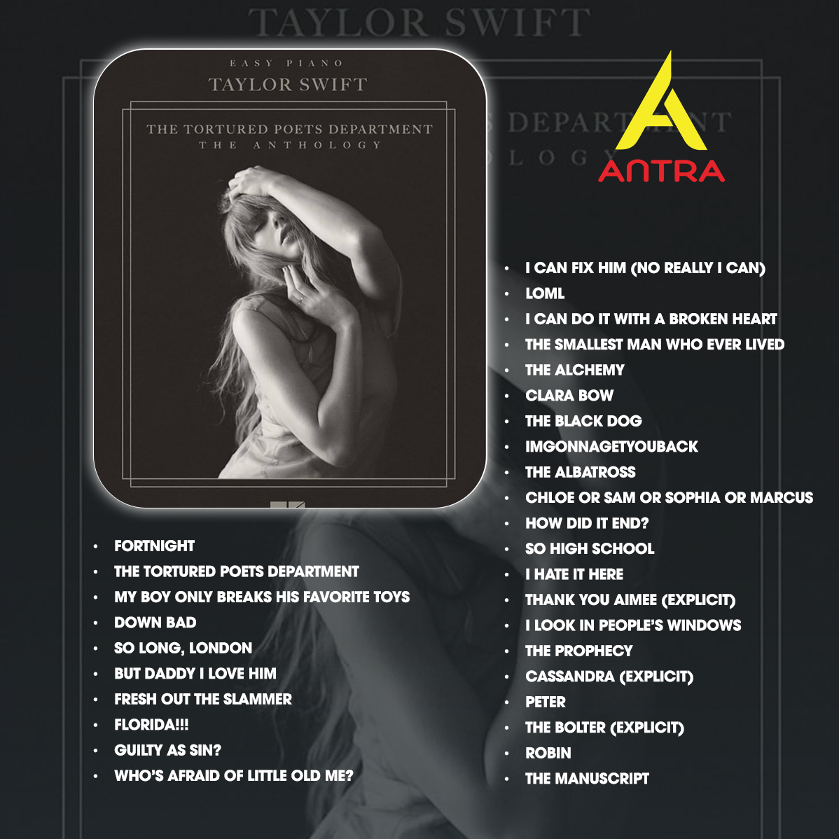 Taylor Swift Cassette Tape Set – Reputation, The Tortured Poets Department: The Anthology, Lover – Vintage Pop & Singer-Songwriter Collection