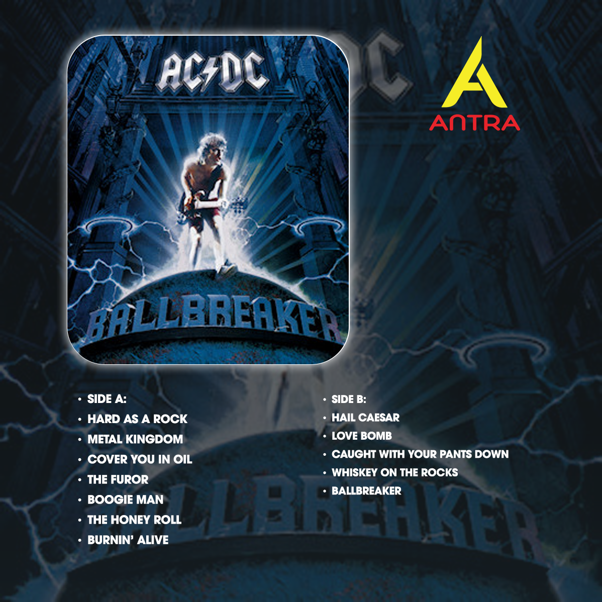 AC/DC Retro Cassette Tape Collection – Hand-Recorded Hard Rock & Classic Rock Mixtape Set