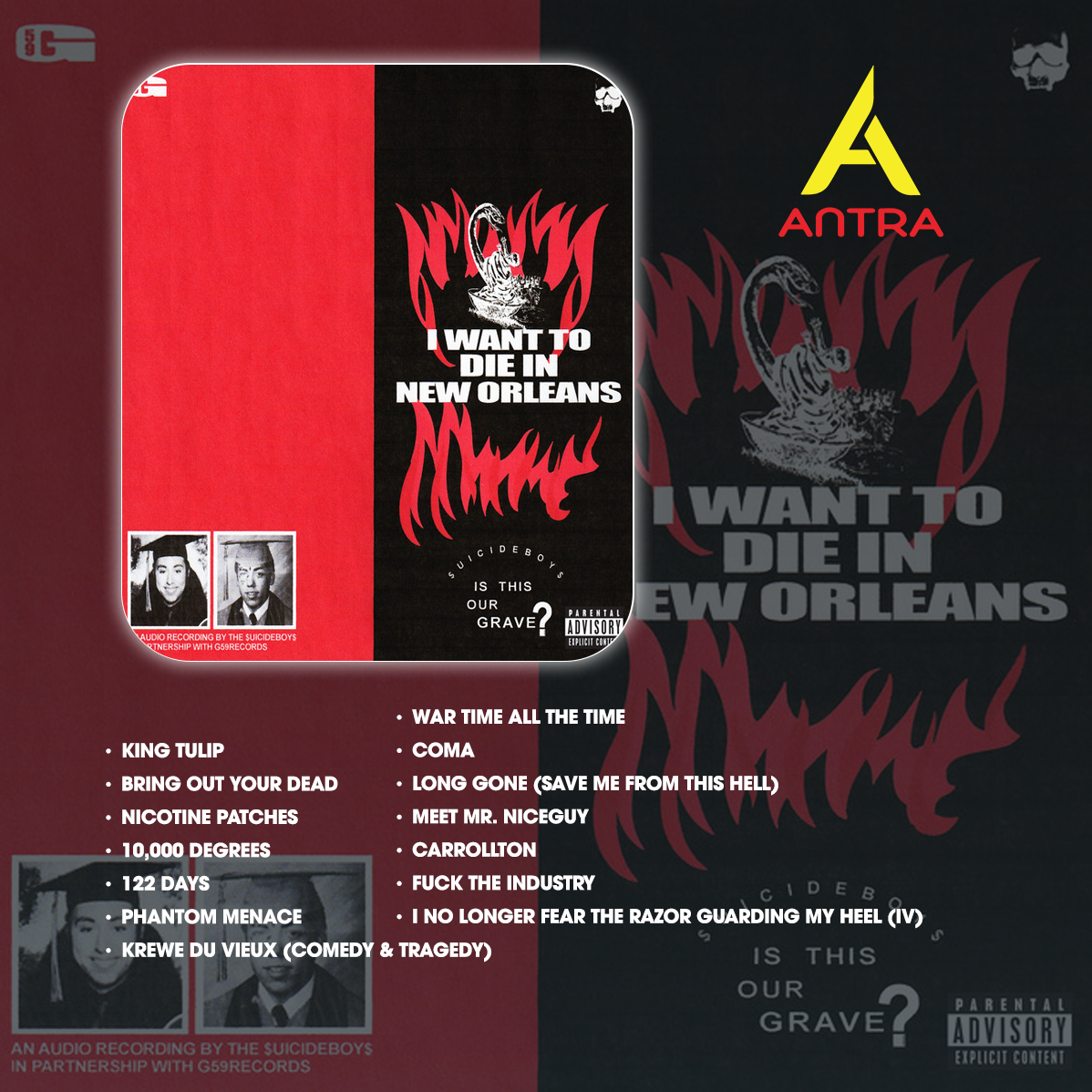 $uicideboy$ Cassette Tape Collection – Grey/Grey, Eternal Grey, I Want to Die in New Orleans, Stop Staring at the Shadows, Long Term Effects of Suffering – Vintage Hip Hop & Underground Rap