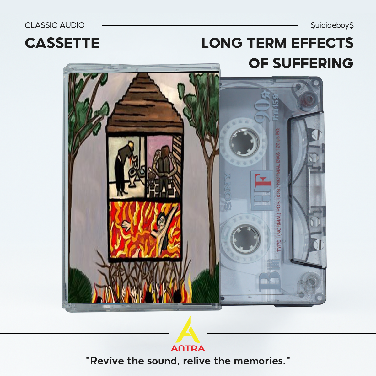 $uicideboy$ Cassette Tape Collection – Grey/Grey, Eternal Grey, I Want to Die in New Orleans, Stop Staring at the Shadows, Long Term Effects of Suffering – Vintage Hip Hop & Underground Rap