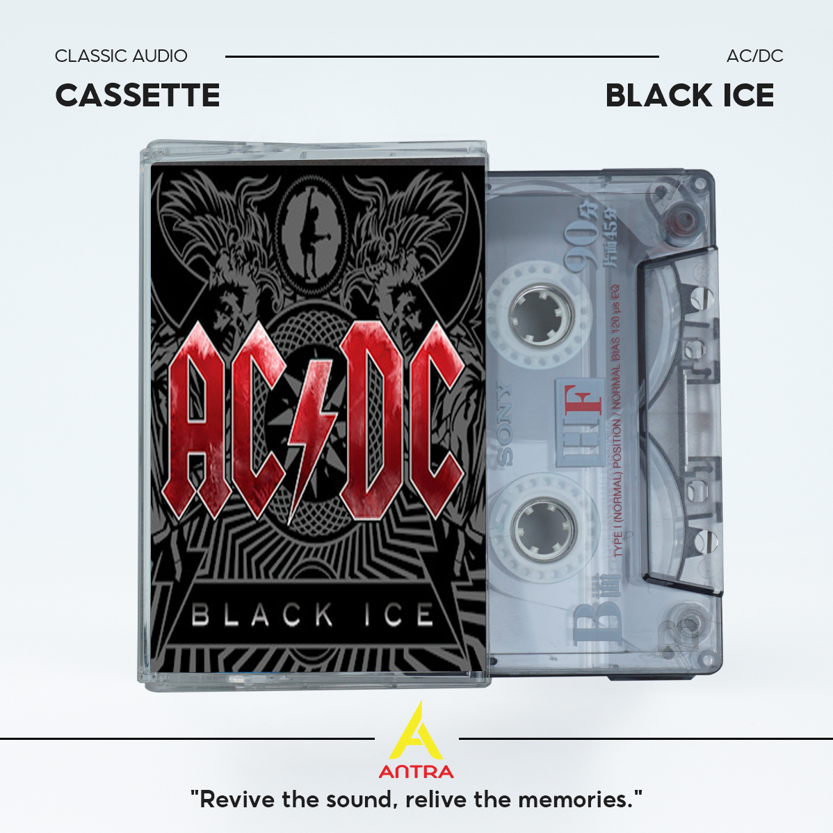 AC/DC Retro Cassette Tape Collection – Hand-Recorded Hard Rock & Classic Rock Mixtape Set