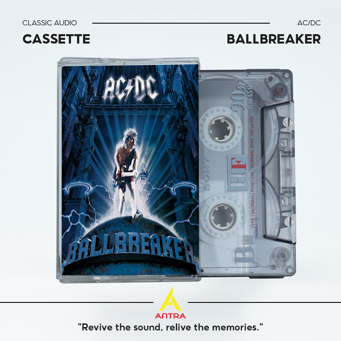 AC/DC Retro Cassette Tape Collection – Hand-Recorded Hard Rock & Classic Rock Mixtape Set