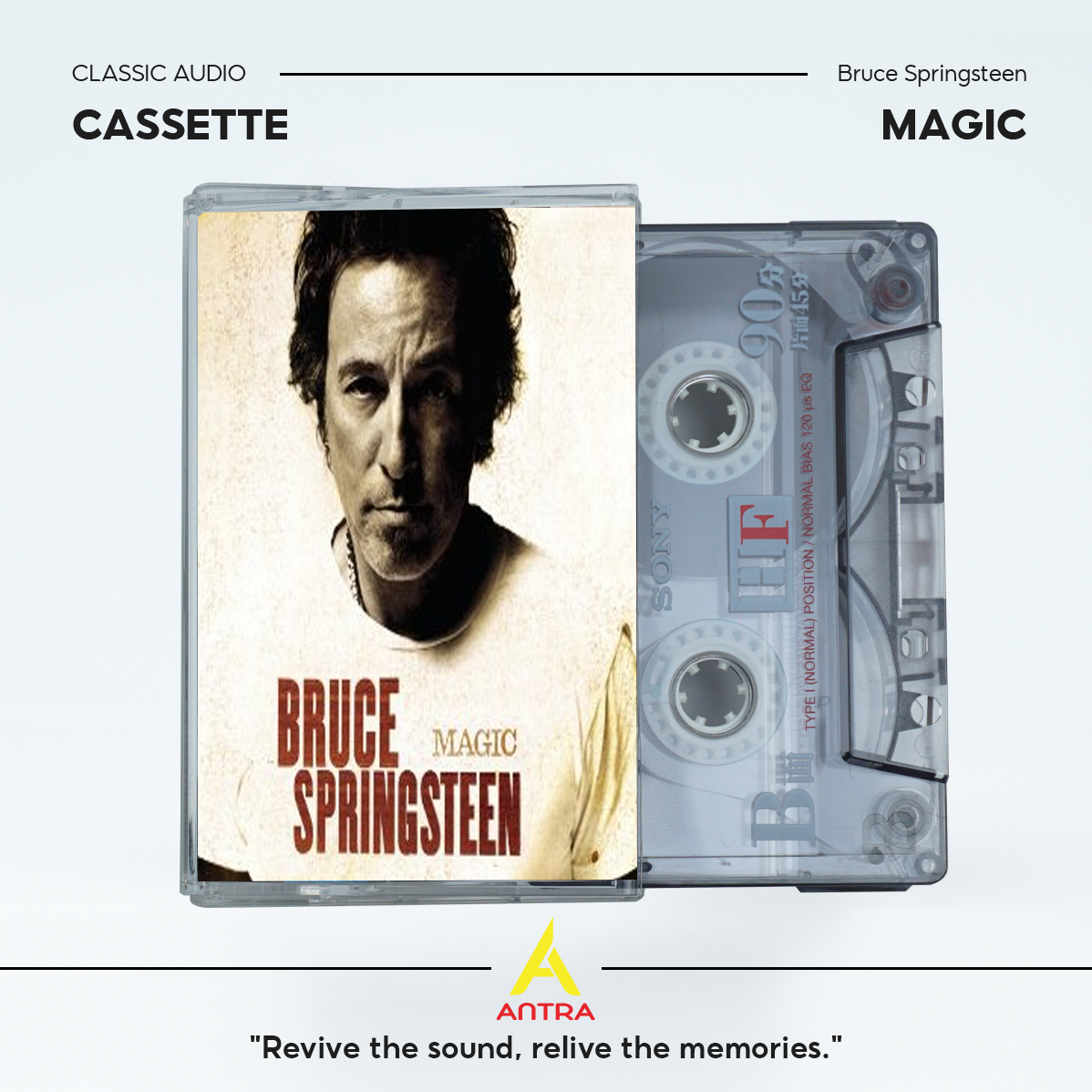 Bruce Springsteen Retro Cassette Tape Collection – Hand-Recorded Classic Rock & Heartland Rock Mixtape Set