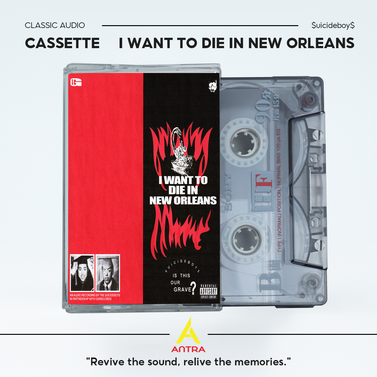 $uicideboy$ Cassette Tape Collection – Grey/Grey, Eternal Grey, I Want to Die in New Orleans, Stop Staring at the Shadows, Long Term Effects of Suffering – Vintage Hip Hop & Underground Rap