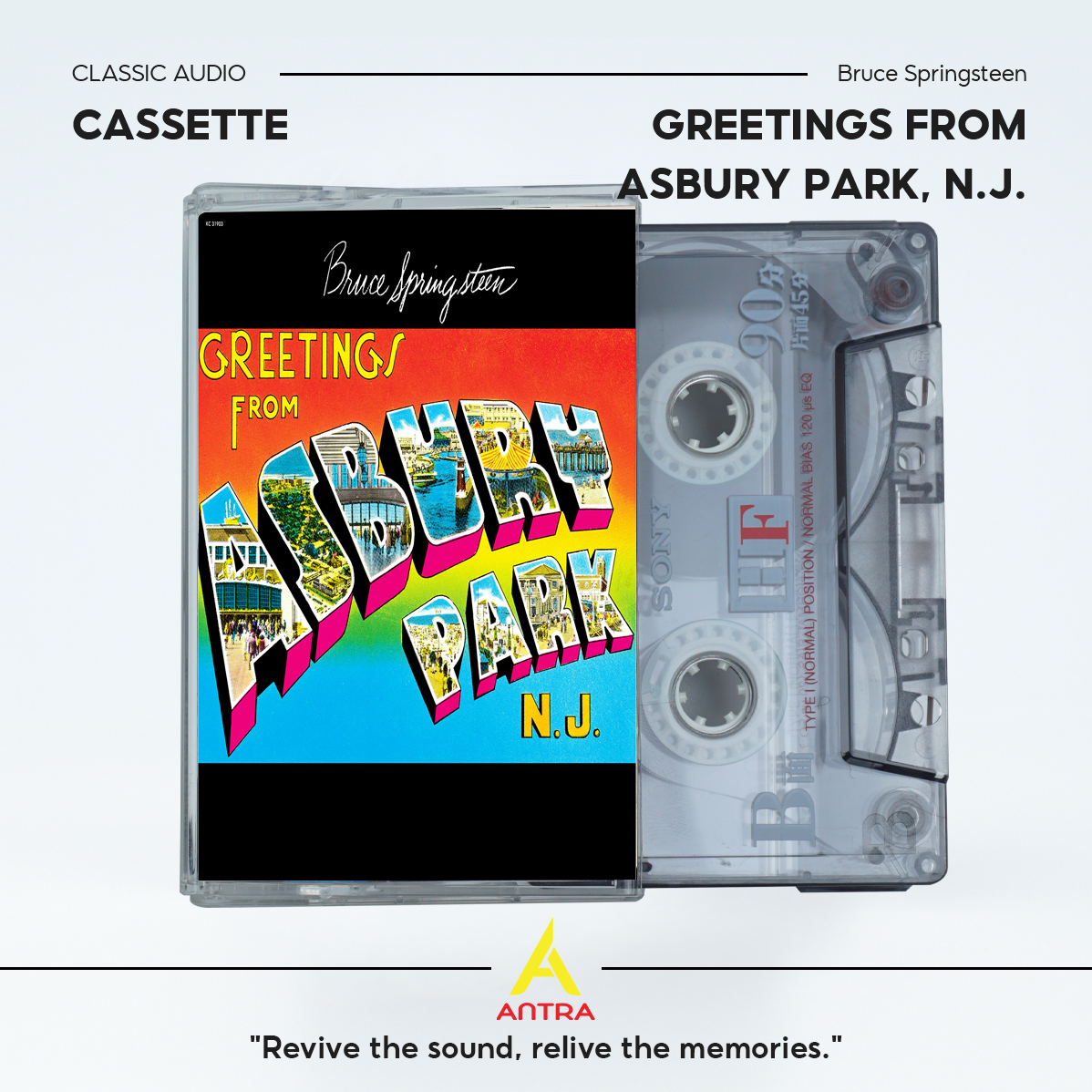 Bruce Springsteen Retro Cassette Tape Collection – Hand-Recorded Classic Rock & Heartland Rock Mixtape Set