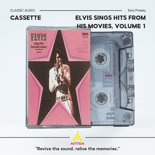 Elvis Presley Cassette Tape Set – Elvis Sings Hits from His Movies, Aloha from Hawaii via Satellite, The Essential Elvis Presley, ELV1S 30 #1 Hits, The King – Vintage Rock & Roll Collection