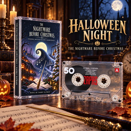 Halloween Cassette Tape Collection – Set of 5 Gothic Horror Albums – Retro Music Gift – Spooky Collector’s Edition